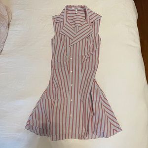 NWOT Derek Lam 10 Crosby Stripped Sleeveless Dress